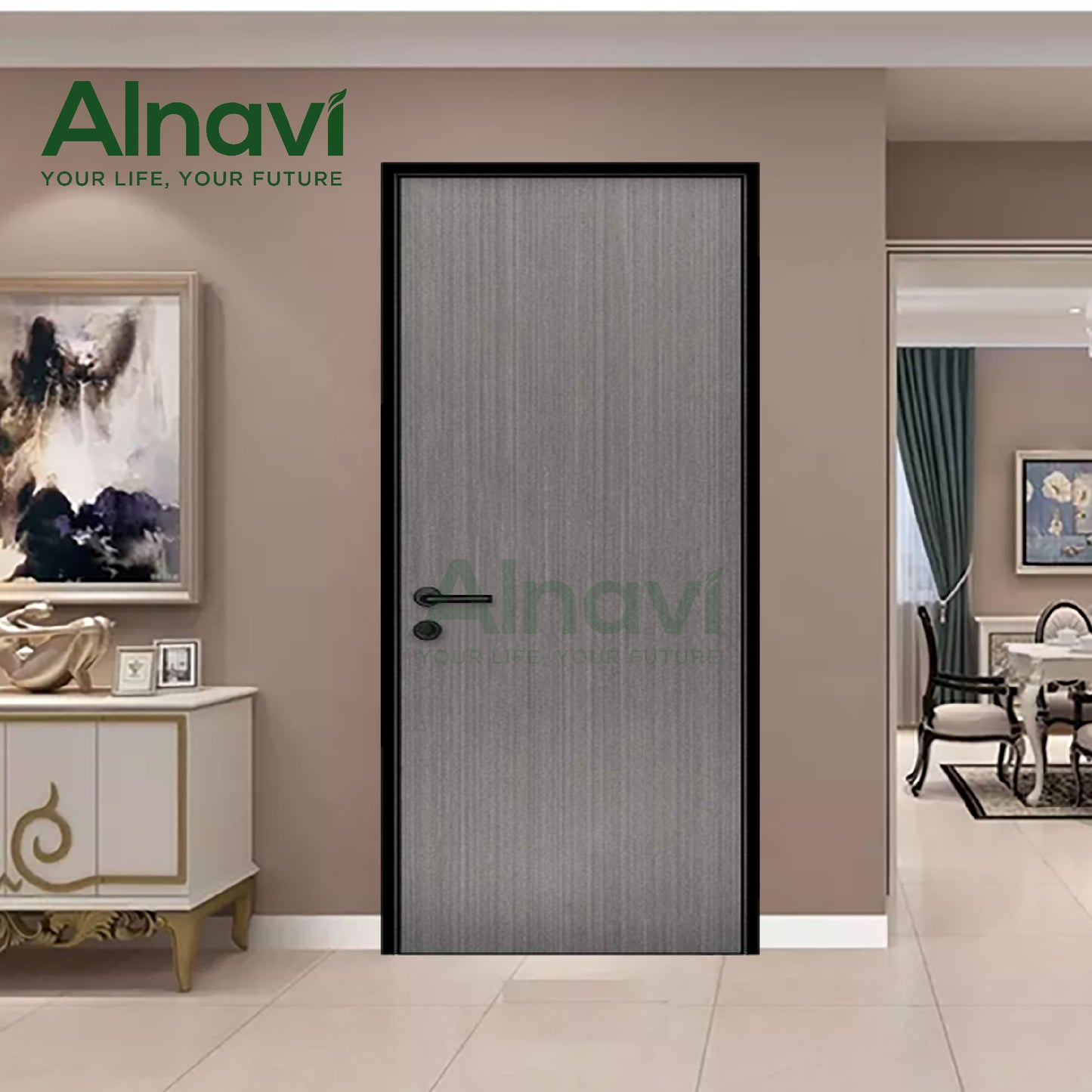 Alnavi Al03 honeycomb aluminum bedroom door: Perfect sound insulation