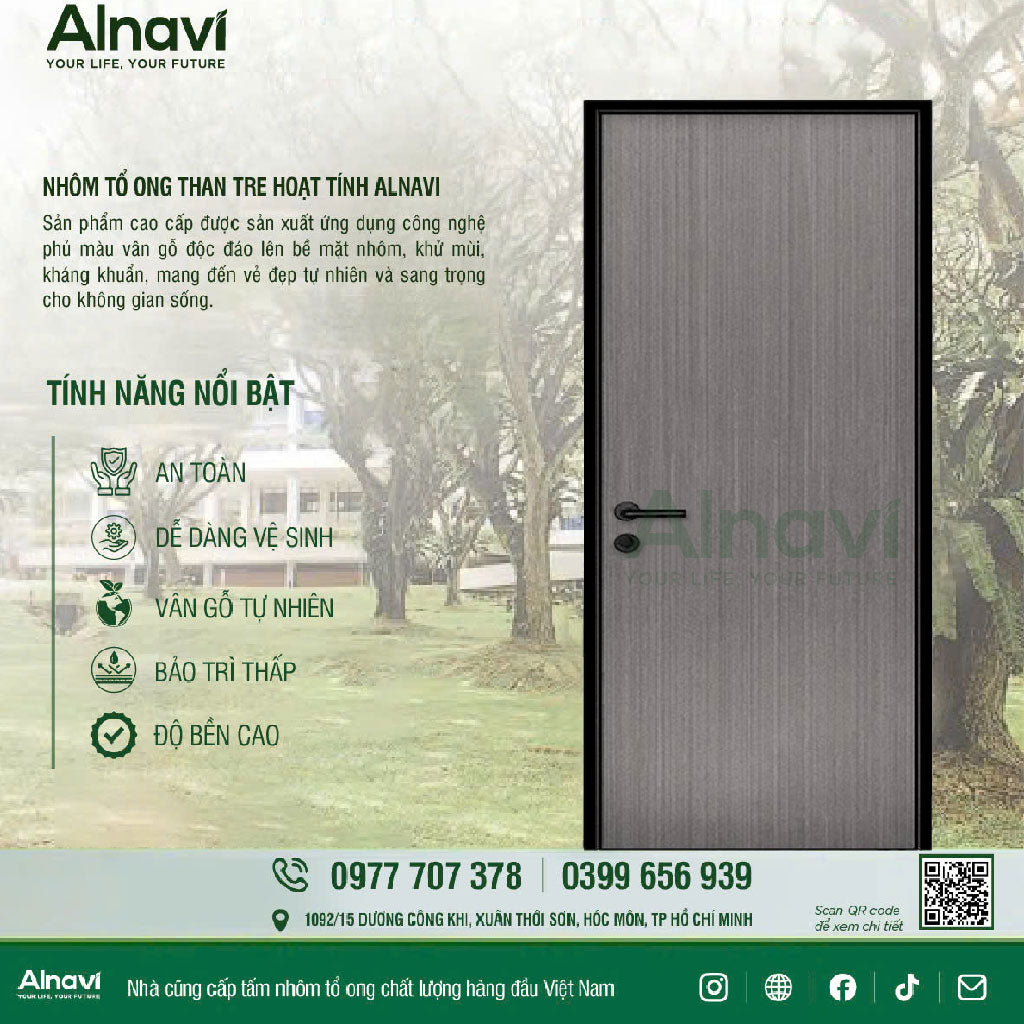 cửa nhôm tổ ong Alnavi