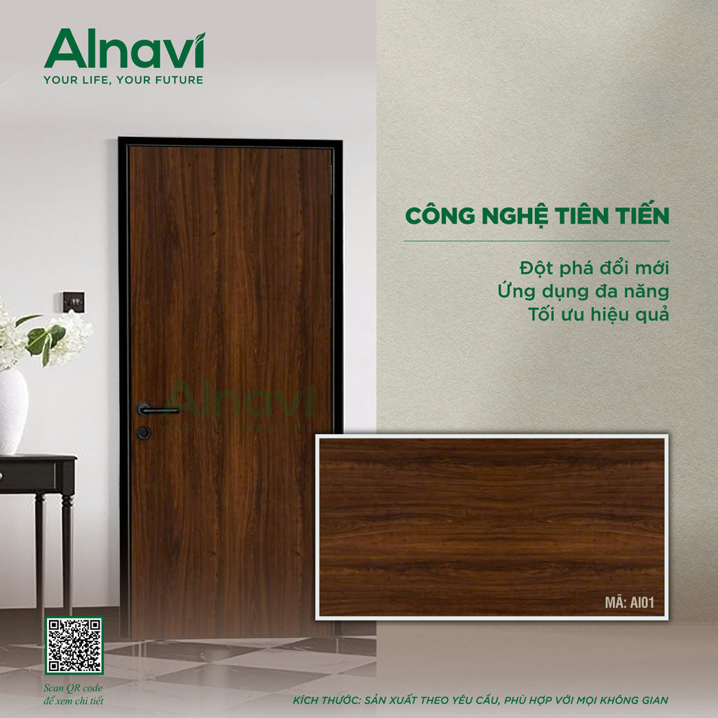 Cửa nhôm tổ ong đẹp Al01