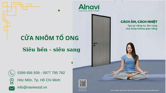 Cửa nhôm tổ ong Alnavi đẹp và tốt nhất Long Thành, Đồng Nai