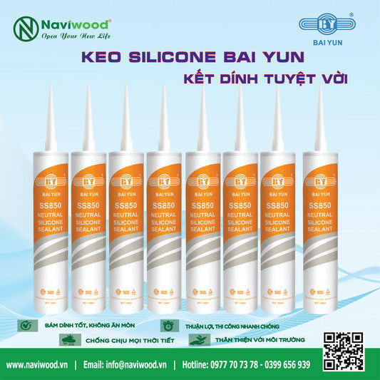 Naviwood cung cấp keo silicone Baiyun tại Quận 7, TP.HCM