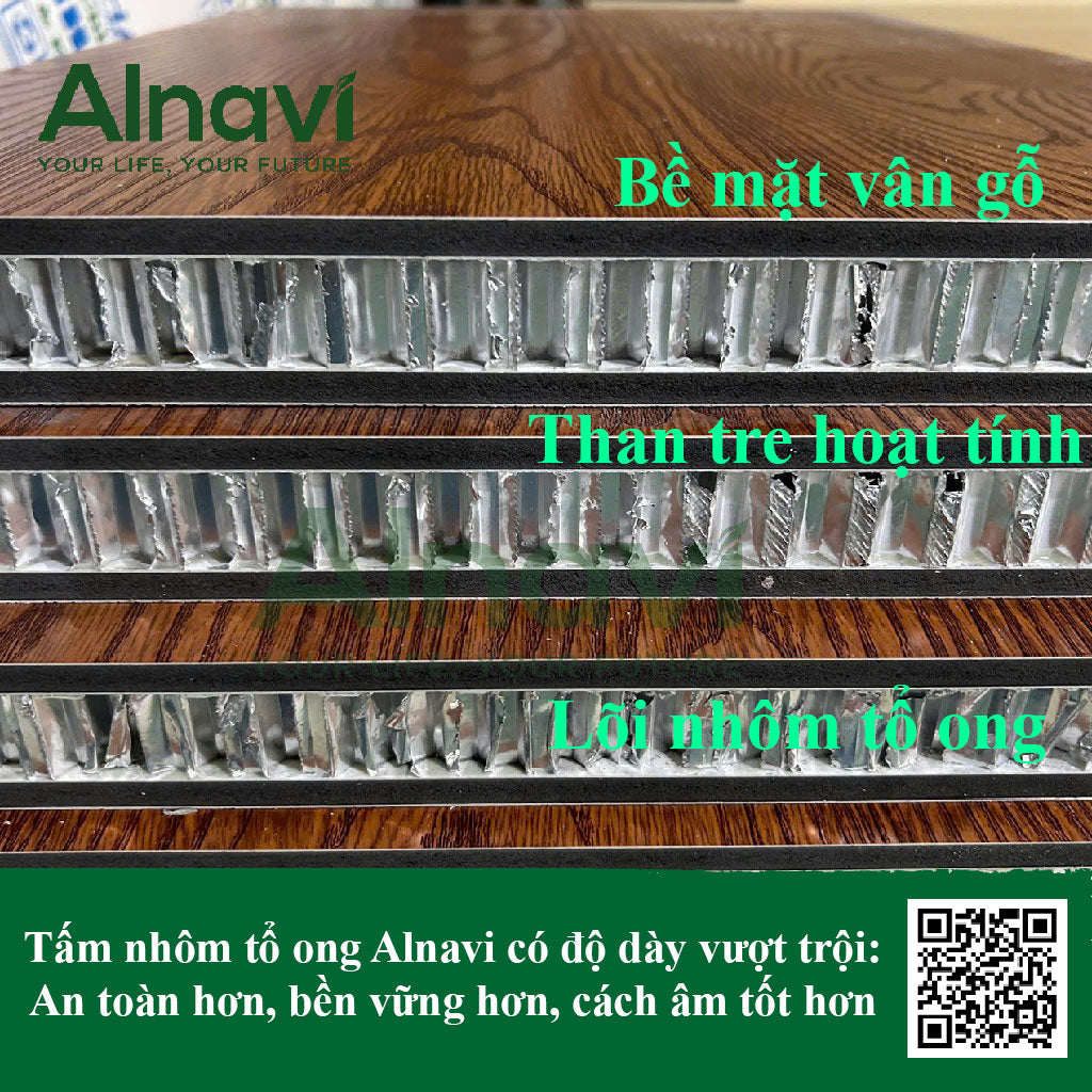 Cấu tạo tấm nhôm tổ ong Alnavi